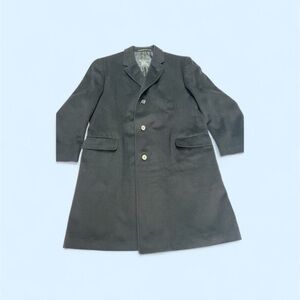 Burberry Men's Navy Blue Single-Breasted pure Cashmere Coat